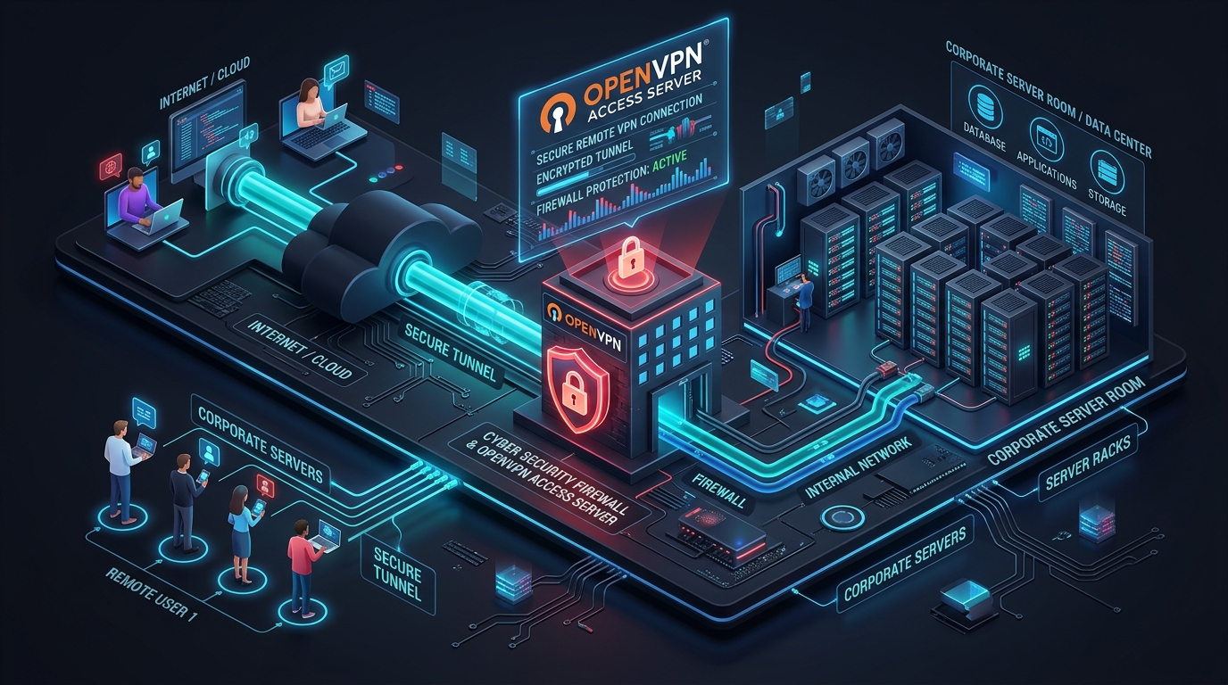 Sistema de VPN de usuário remoto